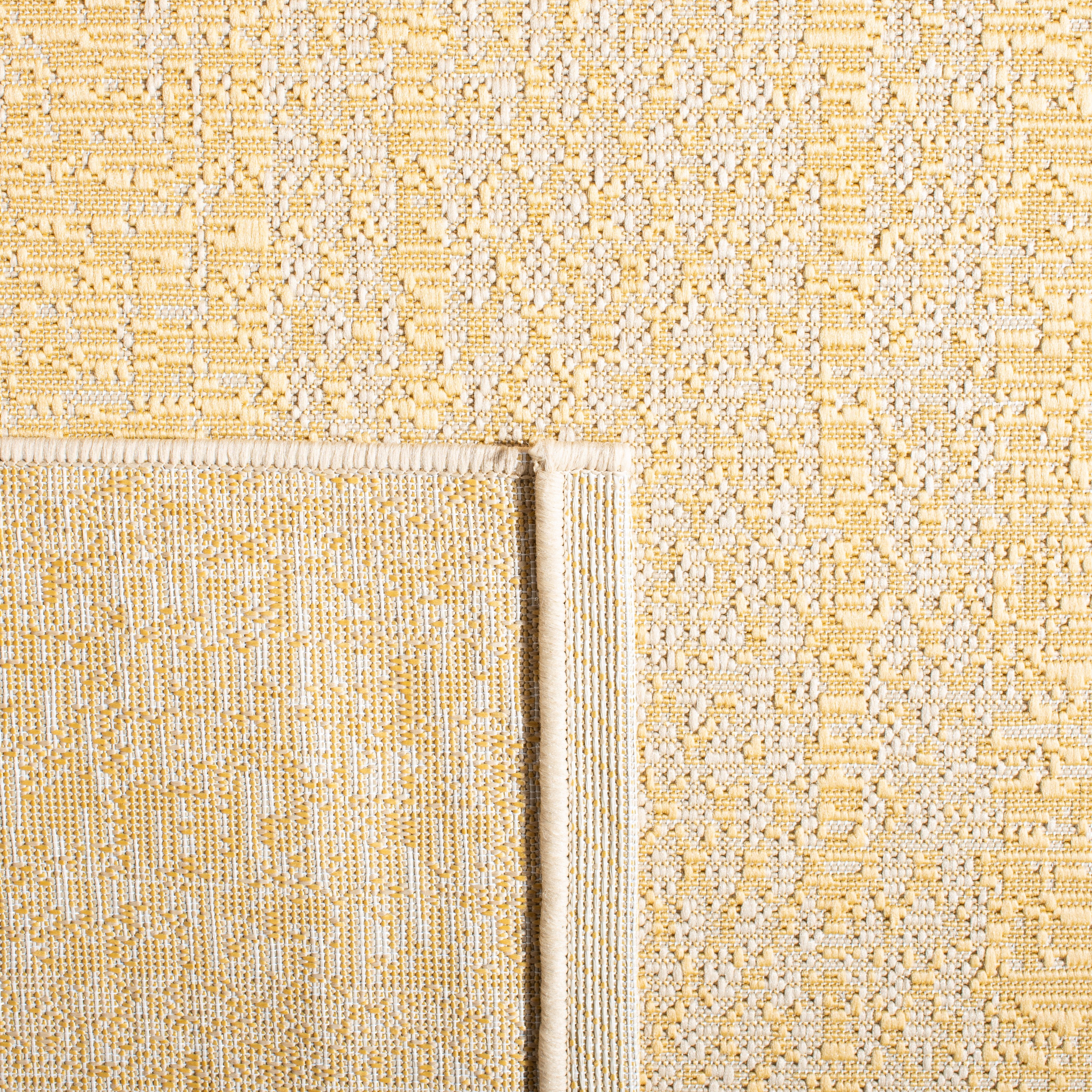 Safavieh Courtyard Adam Striped Indoor/Outdoor Area Rug, Beige/Gold, 6'7" x 9'6"