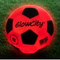 thumbnail image 1 of Balón de fútbol GlowCity que brilla en la oscuridad con luces LED, 1 of 9
