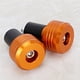 thumbnail image 4 of Tapones de aluminio para manillar de motocicleta, accesorios deslizantes para motocicleta (naranja), 4 of 8