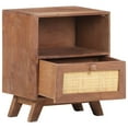 thumbnail image 2 of vidaXL Bedside Cabinet 40x30x50 cm Solid Mango Wood, 2 of 5