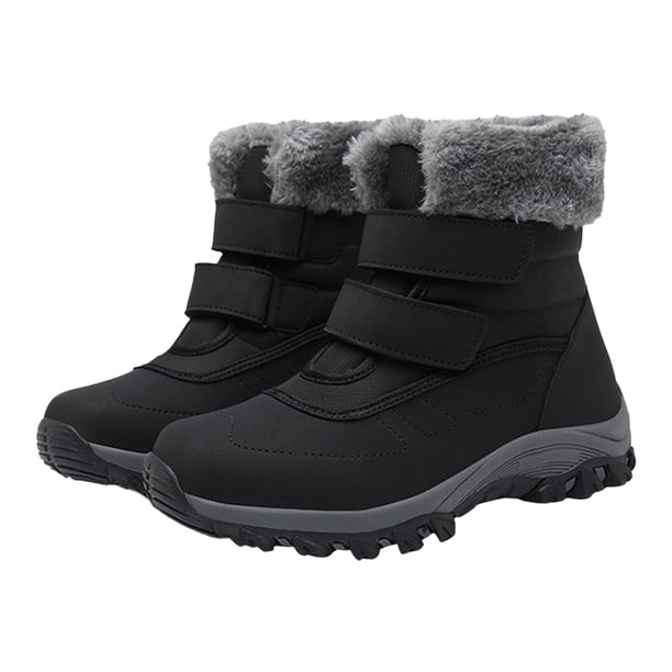 Botas Nieve Invierno para Mujer Botas Nieve Con Forro Piel Cálidas Y Acogedoras para El Invierno (Negro 39)