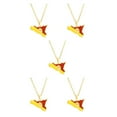 thumbnail image 3 of Transemion Gift Idea Pendant Necklace Unique Suitable For All Ages Gold Statement gold 5Set, 3 of 6