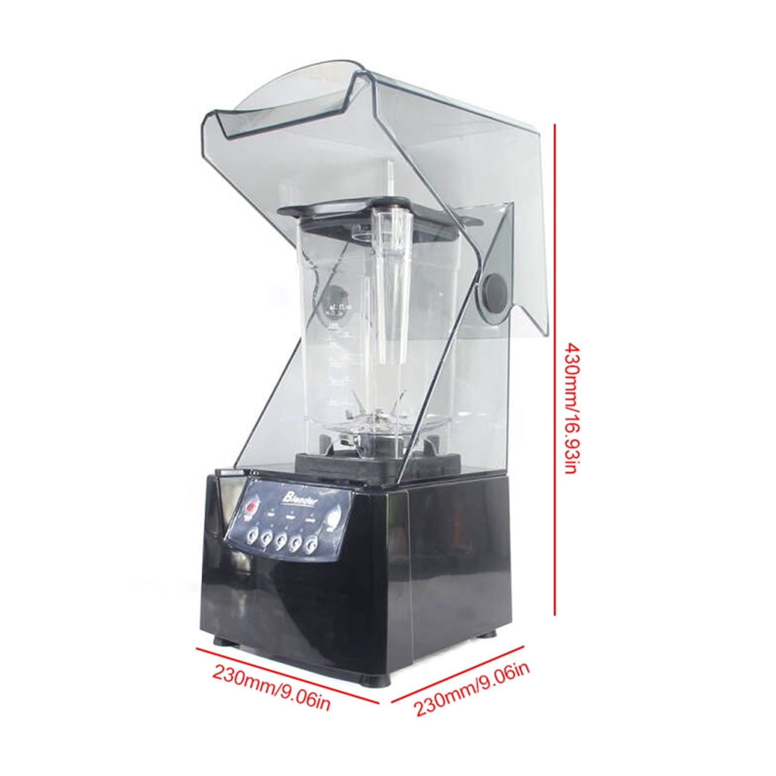High-Power 2600W HSS Inox Metal Blender, Soundproof Design, Versatile Use for Smoothies and Juices, Easy to Clean and Safe to Use