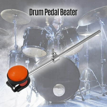 - Bass Drum Beater Kick Drum Foot Pedal Beater Stainless Steel Shaft Silicone Head Accessory for Percussion Instrument Pack of 1 Orange