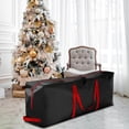thumbnail image 4 of kurtrusly Sac de Rangement en Tissu Imperméable pour Arbre de Noël Extérieur Durable Conteneur de Rangement Imperméable Vert 165x38x76cm, 4 of 8
