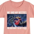 thumbnail image 3 of Disney - Darkwing Duck - Me & My Bestie Getting Food - Toddler & Youth Girls Short Sleeve Graphic T-Shirt, 3 of 5