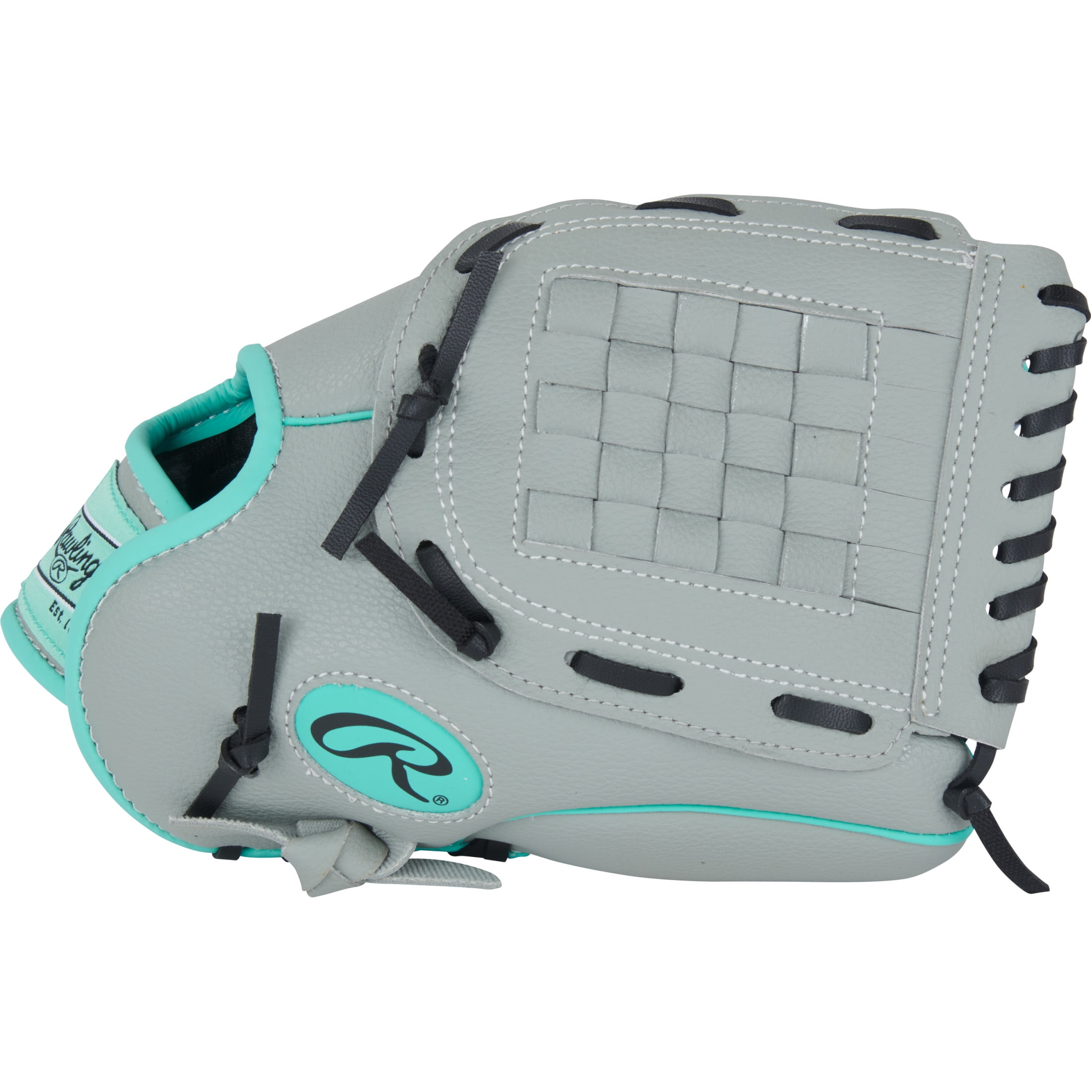 Rawlings Flex Palm Youth Softball Glove | 11-Inch | Basket Web | LHT | Gray