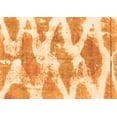 thumbnail image 1 of Ahgly Company Indoor Rectangle Abstract Orange Modern Area Rugs, 7' x 9', 1 of 4