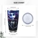 thumbnail image 4 of Vaso de 20 oz con tapa de Pesadilla antes de Navidad, vaso de viaje de acero inoxidable de doble pared con aislamiento al vacío, taza de café con aislamiento duradero, taza térmica con tapa, 4 of 7