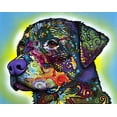 thumbnail image 2 of Dean Russo Collection 32x26 Black Ornate Wood Framed with Double Matting Museum Art Print Titled - The Rottweiler, 2 of 4