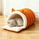 thumbnail image 4 of Cama Flock Pets, decoración navideña, cama para gatos, cama cálida y mejorada para acurrucarse en invierno, peluches suaves y relajantes, camas antiansiedad con cojines extraíbles, decoraciones de Hal, 4 of 6