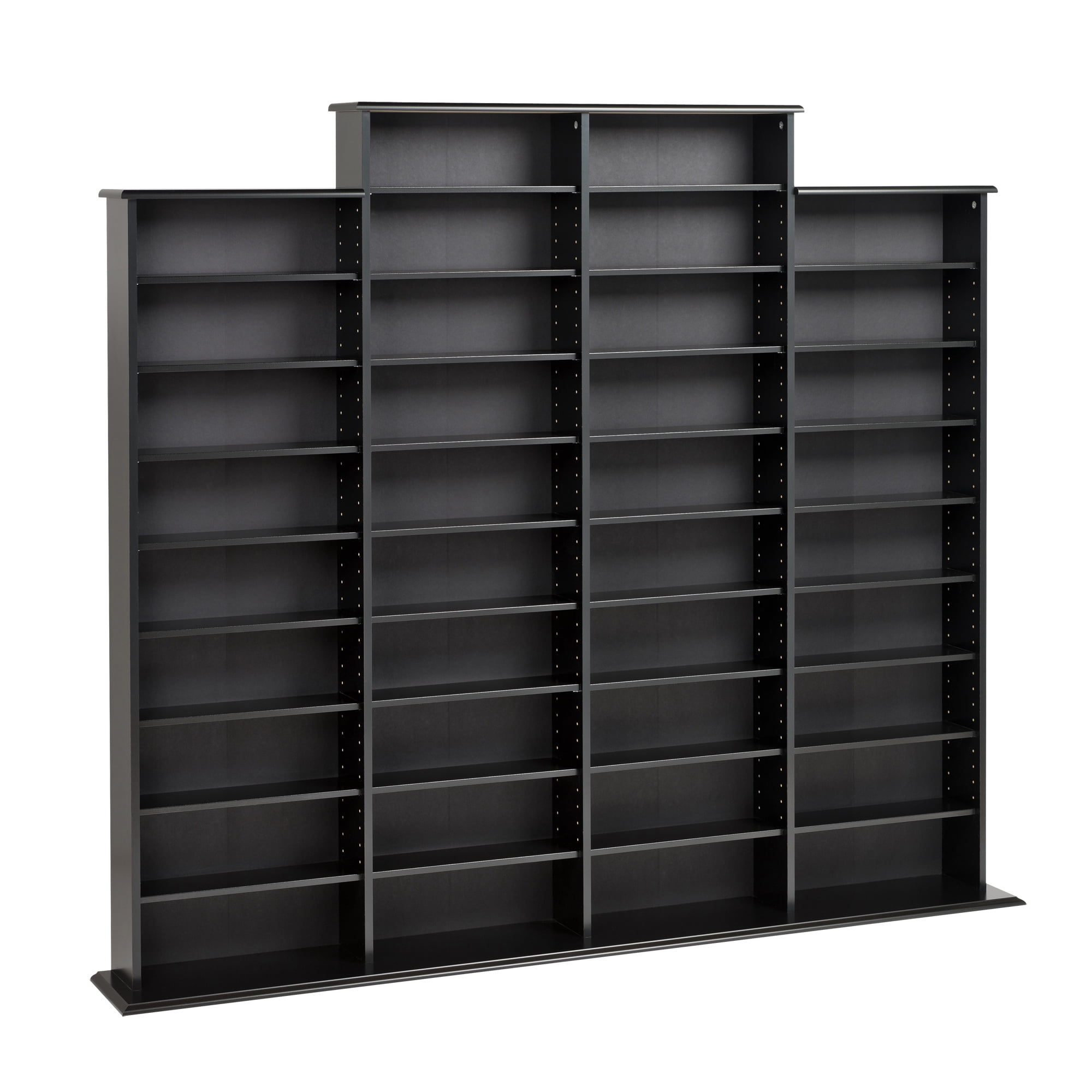 Prepac Quad Width Wall Storage, Black