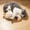 White, variant on Tough Durable Plush Dog Cat Toy for Aggressive Chewers, Indestructible Squeaker Toy for Small Medium Large Dogs, Indoor Outdoor Emotional Support Pet Toy Gift