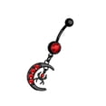 thumbnail image 2 of Belly Button Dangle 14G Curved Statement Stylish Belly Piercing Jewelry for Moon, 2 of 9