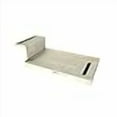 thumbnail image 3 of Tile Redi RT4248R-SQBN-RB42-KIT Shower Pan and Bench with Right Drain- Single Curb Shower Base, Bench, 2" PVC Drain, and Grate Included, 60" Width x 42" Depth, 3 of 4