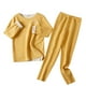 thumbnail image 1 of Odeerbi 4-16 Años Niño Niña Pijama Suave de Manga Larga Johns Conjunto de Ropa Interior Térmica Para Dormir Conjunto de Pijama, 1 of 4