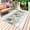 White Blue Teal, variant on Vintage Beach Coastal Outdoor Rug 3x5 Ft - Reversible Patio Rug Outdoor Camping Rugs, Nautical Shell Starfish Coral Summer Indoor Outdoor Area Rugs, Non-Slip Outdoor Carpet Runner for Deck/Porch
