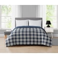 thumbnail image 1 of Mainstays Plaid Navy Reversible Comforter Twin, 1 of 5