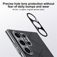 thumbnail image 6 of For Samsung Galaxy S25 5G Plain Leather Shockproof With Anti-Fingerprint Camera Protection Phone Case,Black,For Galaxy S25 5G, 6 of 7
