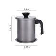 thumbnail image 3 of IMossad Grease Container,Stainless Steel Bacon Grease Saver with Fine Mesh Strainer,47oz Oil Container Grease Can with Dust-proof Lid Non-slip Tray for Kitchen Storing Frying Cooking Grease, 3 of 6