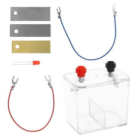 Raindrops 1Set Fruit Battery Experiment Kit Science Project with Copper Iron Zinc Plates