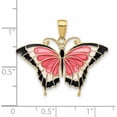 thumbnail image 2 of 10K Yellow Gold Enameled Butterfly Pendant (24 X 31) Made In Peru -Jewelry By Sweet Pea, 2 of 5