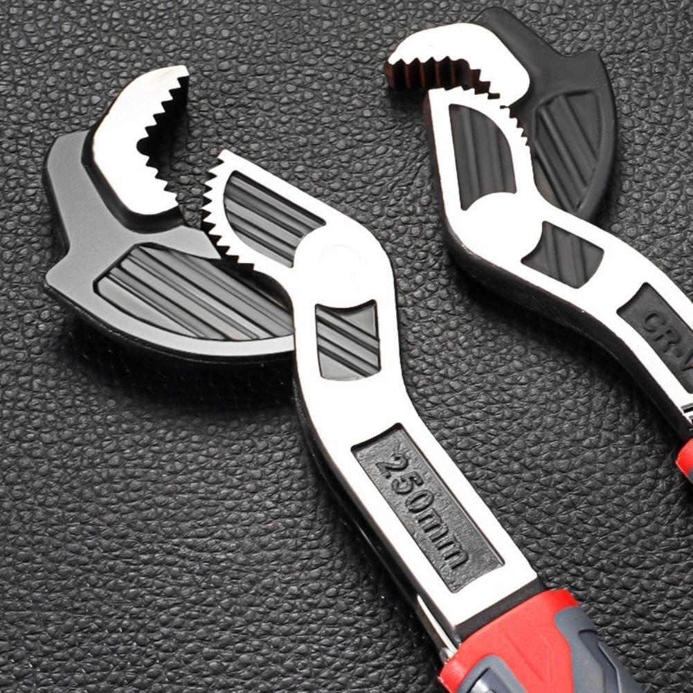 WarmFuPalace 6-Inch Heavy Duty Self-Locking Adjustable Wrench, Industrial Grade High Torque Auto-Lock Wrench for Home Repair, Plumbing, Automotive & Mechanical Maintenance