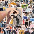 thumbnail image 2 of Pegatinas Kdramas de vinilo impermeables tipo anime, 55 unidades/lote, para portátil, 2 of 4