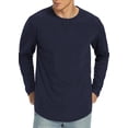 thumbnail image 4 of Thrilos Shirts for Men Long Sleeve Heavyweight Cotton Long Sleeve Tops CrewNeck Sweatshirt Pre-Shrunk Work T-Shirts, 4 of 9