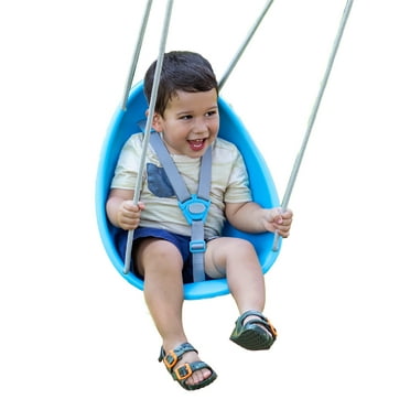 Coconut Baby Swing, Toddler Swing, Baby First Swing, Easy Installation, Ages 9 Months and Up, Blue