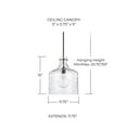 thumbnail image 7 of Capital Lighting 325717 1 Light 15" Tall Pendant - Brass, 7 of 7