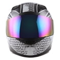 thumbnail image 3 of 1STORM MOTORCYCLE FULL FACE HELMET BIKE BOOSTER G335CLS SKULL BLACK, 3 of 6