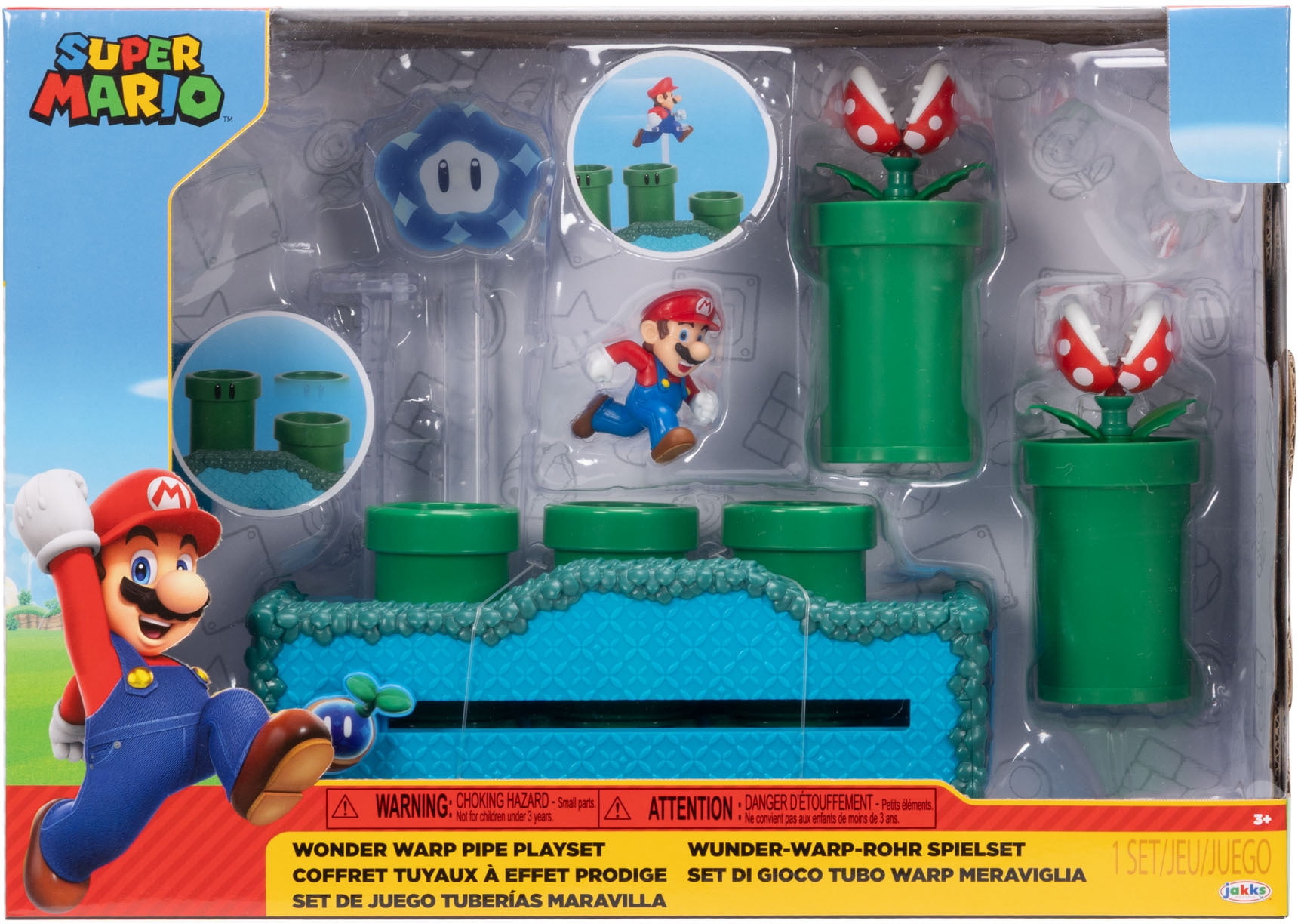 Super Mario - 2.5" Wonder Warp Pipe playset