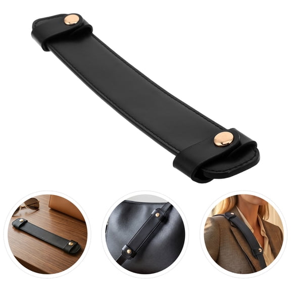 MOKKHNB Soft Padded Shoulder Strap Pad for Tote Bag Black Comfortable Non Slip Bag Accessory Cushion