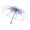 Purple, variant on Transparent Umbrella, Pink Clear Rain Umbrella, Transparent Umbrella, High Appearance Triple Fold Design, Compact & Portable