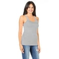thumbnail image 2 of Women's Casual Ribbed Racerback Solid Stretch Cami Tank Top, 2 of 4