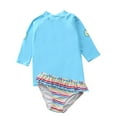thumbnail image 3 of URMAGIC Kid Girls Cartoon Rash Guard Swimsuit Party Swimwear Beach Bathing Suit Costume, 3 of 5