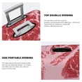 thumbnail image 3 of Balery Striped Meat Funda de equipaje, fundas para maletas, elástica, lavable, protector de maletas, compatible con maletas de 18 a 32 pulgadas-Small, 3 of 7