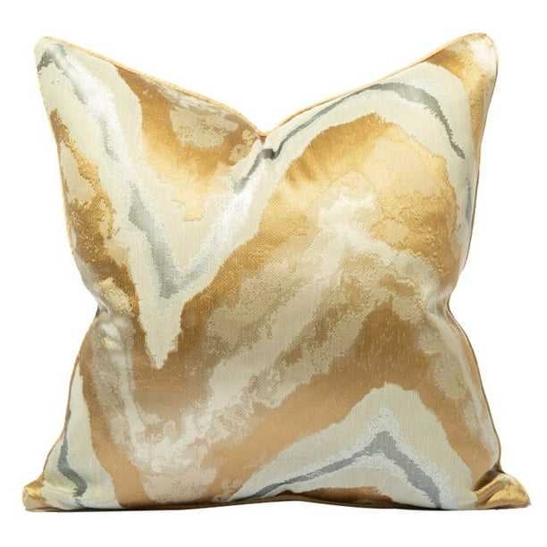 Champagne Gold Throw Pillows ,Gold and Silver Pillow Covers Luxury