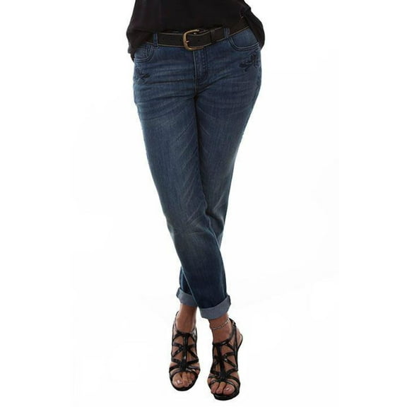 Scully Womens Blue Cotton Blend Tonal Jeans 6