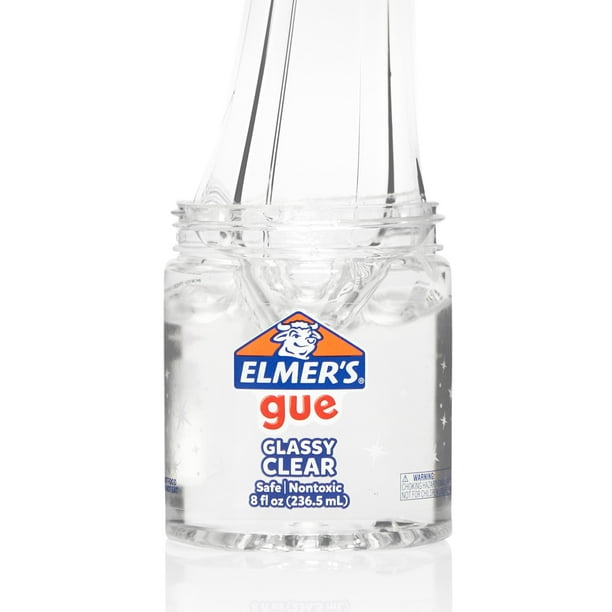 Slime Elmer's Gue, prefabricado, transparente y cristalino, 2 unidades