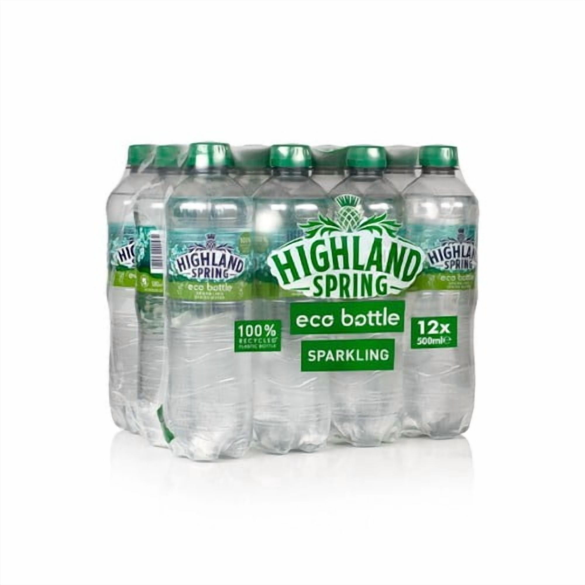 Highland Spring Sparkling Water 12 x 500ml, British Import (Pack of 2)