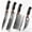 4PCS, variant on WXCOO Chinese Chef Knife 7.2 Inch Hand Forged 5Cr15 Stainless Steel Cleaver with Dragon Head Handle, Hammered Razor Sharp Blade, ABS Handle Meat Vegetable Cleaver for Kitchen Restaurant BBQ