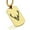 Gold, variant on Stainless Steel Geometric Polygon Deer Animal Dog Tag Pendant Necklace