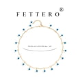 thumbnail image 5 of Fettero 18K Gold Plated Dainty Personalized Eye Chain Choker Necklace for Women Jewelry Gift, 5 of 6