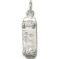 thumbnail image 4 of Sterling Silver Skateboard Charm Solid Casted Polished Timeless Refined Refined Made for expressing your unique story, 4 of 4