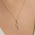 thumbnail image 5 of EOEMY Snake Fashion Party 925 Silver Necklace Pendant Cubic Zirconia Women/Men Jewelry, 5 of 8