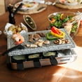 thumbnail image 3 of Swissmar Raclette Classique en Pierre pour 8 Personnes - Acier Inoxydable, Spatules Résistantes à la Chaleur, 3 of 16