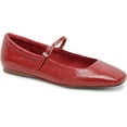 thumbnail image 5 of Dolce Vita Reyes Red Crinkle Patent Mary Jane Squared Toe Slip On Ballet Flats (Red Crinkle Patent, 9.5), 5 of 5