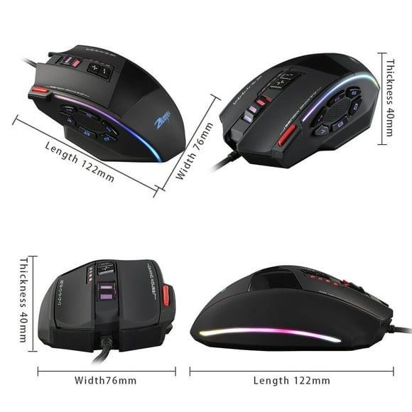 Accessoire Informatique, Filaire 13 13 Réglable C-13 Ceinture Filaire 128kb Intégré Mécanisme Intégré Mmo Filaire Ensemble Cool Led Montloxs Led Boutons Pc Professionnels Ensemble Cool